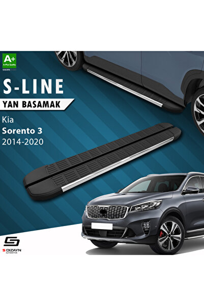 Kia Sorento 3 S-Line Krom Yan Basamak 183 Cm 2014-2020 A+ Kalite KI-SO3-YBS-SL-KA-183
