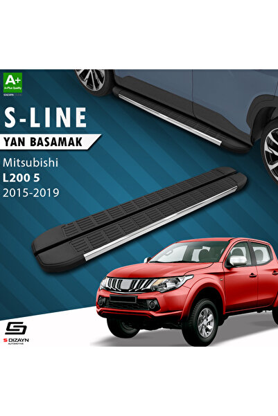 Mitsubishi L200 5 S-Line Krom Yan Basamak 193 Cm 2015-2019 A+ Kalite MT-L25-YBS-SL-KA-193