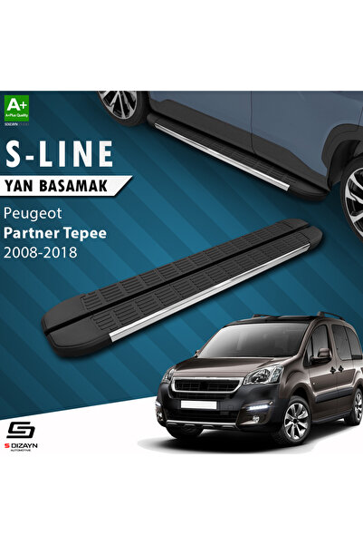 Peugeot Partner 2 Tepee S-Line Krom Yan Basamak 193 Cm 2008-2018 A+ Kalite PE-PT2-YBS-SL-KA-193