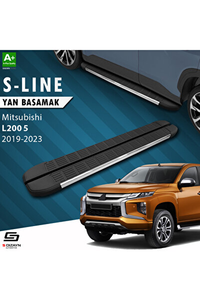 Mitsubishi L200 5 S-Line Krom Yan Basamak 203 Cm 2019 Üzeri A+ Kalite MT-L25-YBS-SL-KA-203