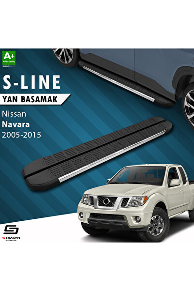 Nissan Navara 2 S-Line Krom Yan Basamak 203 Cm 2005-2015 A+ Kalite NI-NV2-YBS-SL-KA-203