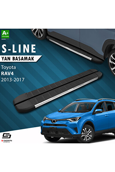Toyota Rav 4 4 S-Line Krom Yan Basamak 173 Cm 2013-2017 A+ Kalite TO-RV4-YBS-SL-KA-173-E