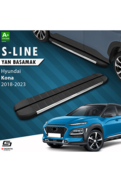 Hyundai Kona S-Line Krom Yan Basamak 173 Cm 2018-2023 A+ Kalite HY-KN1-YBS-SL-KA-173