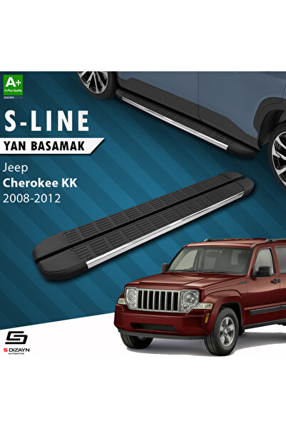 Jeep Cherokee KK S-Line Krom Yan Basamak 153 Cm 2008-2012 A+ Kalite JE-KK1-YBS-SL-KA-153-E