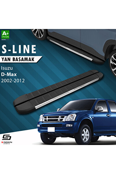 Isuzu D-Max S-Line Krom Yan Basamak 203 Cm 2002-2012 A+ Kalite IS-DM1-YBS-SL-KA-203