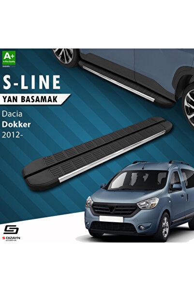 Dacia Dokker S-Line Krom Yan Basamak 203 Cm 2012 Üzeri A+ Kalite DC-DK1-YBS-SL-KA-203
