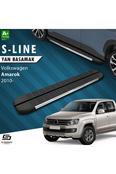 VW Amarok S-Line Krom Yan Basamak 203 Cm 2010-2023 A+ Kalite VW-AM1-YBS-SL-KA-203