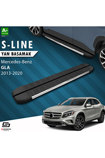 Mercedes GLA X156 S-Line Krom Yan Basamak 183 Cm 2013-2020 A+ Kalite MR-GA1-YBS-SL-KA-183