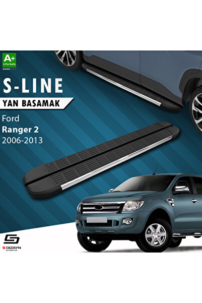 Ford Ranger 2 S-Line Krom Yan Basamak 193 Cm 2006-2013 A+ Kalite FO-RG2-YBS-SL-KA-193
