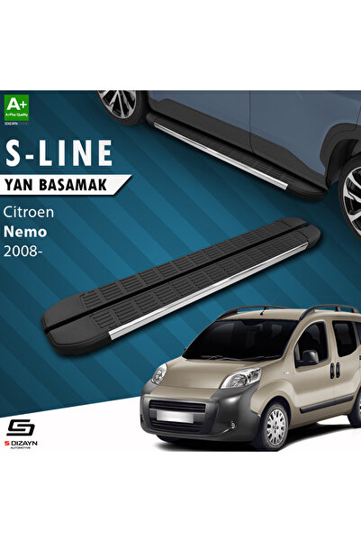 Citroen Nemo S-Line Krom Yan Basamak 173 Cm 2008-2017 A+ Kalite CI-NM1-YBS-SL-KA-173