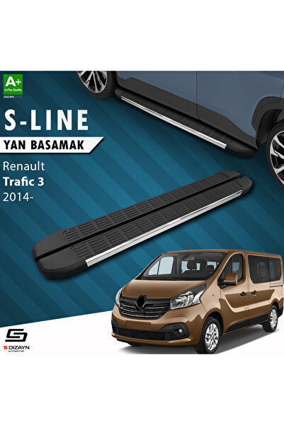 Renault Trafic 3 Uzun Şase S-Line Krom Yan Basamak 263 Cm 2014-2020 A+ Kalite RE-TR3-US-YBS-SL-KA-26