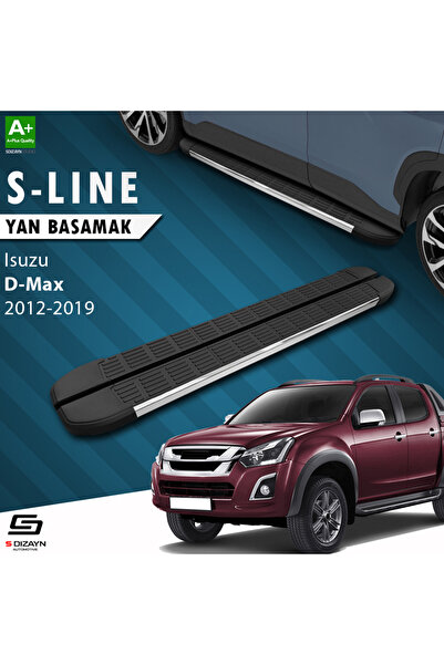 Isuzu D-Max 2 S-Line Krom Yan Basamak 203 Cm 2012-2019 A+ Kalite IS-DM2-YBS-SL-KA-203