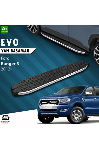 Ford Ranger 3 Evo Krom Yan Basamak 203 Cm 2012-2022 A+ Kalite FO-RG3-YBS-EV-KA-203