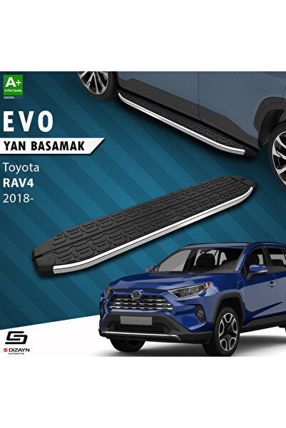 Toyota RAV 4 5 Evo Krom Yan Basamak 173 Cm 2018 Üzeri A+ Kalite TO-RV5-YBS-EV-KA-173