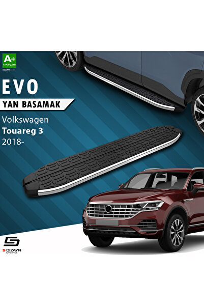 VW Touareg 3 Evo Krom Yan Basamak 193 Cm 2018 Üzeri A+ Kalite VW-TO3-YBS-EV-KA-193-E