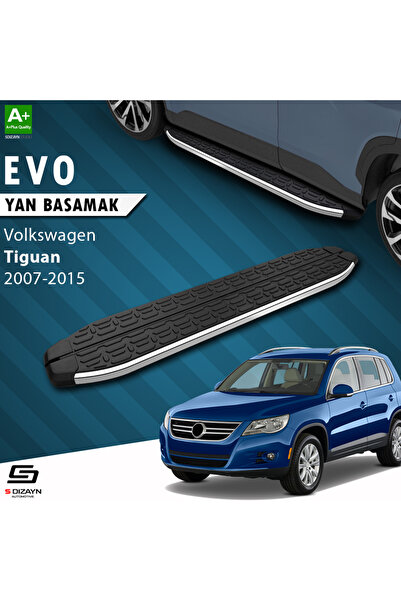 VW Tiguan Evo Krom Yan Basamak 173 Cm 2007-2015 A+ Kalite VW-TG1-YBS-EV-KA-173
