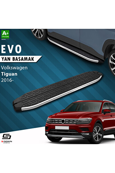 VW Tiguan 2 Evo Krom Yan Basamak 173 Cm 2016-2024 A+ Kalite VW-TG2-YBS-EV-KA-173-E