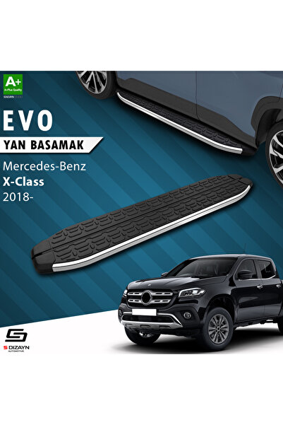 Mercedes X-Class Evo Krom Yan Basamak 203 Cm 2018-2020 A+ Kalite MR-XC1-YBS-EV-KA-203