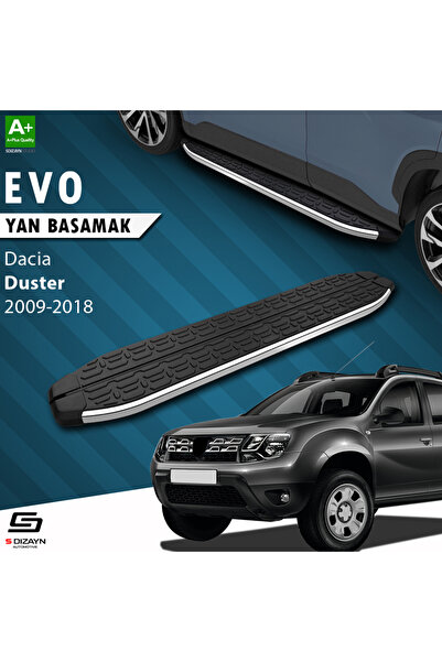 S-dizayn Dacia Duster Evo Krom Yan Basamak 173 Cm 2009-2018 A Kalite Dc-du1-ybs-ev-ka-173