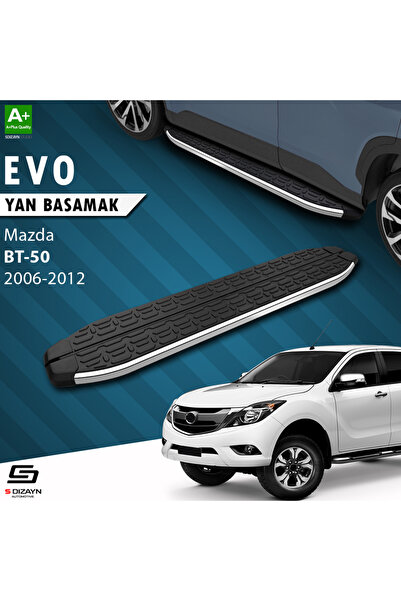 Mazda BT-50 Pick-Up Evo Krom Yan Basamak 193 Cm 2006-2012 A+ Kalite MZ-BT1-YBS-EV-KA-193