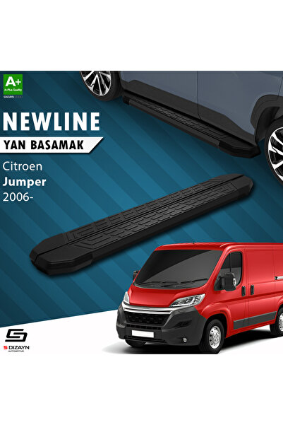 S-dizayn Citroen Jumper 3 Kısa Şase Newline Siyah Yan Basamak 209 Cm 2006-2022 A Kalite