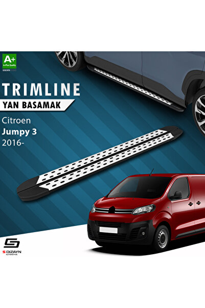 Citroen Jumpy 3 Kısa Şase Trimline Gri Yan Basamak 213 Cm 2016 Üzeri Cı-jy3-kstr-gr-213