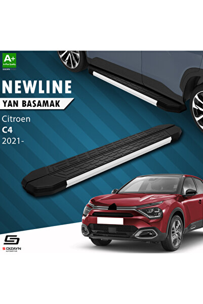 S-dizayn Citroen C4 3 Newline Aluminyum Yan Basamak 183 Cm 2021 Üzeri A Kalite Cı-c43nw-al-183-e
