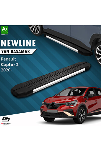 Renault Captur 2 NewLine Krom Yan Basamak 183 Cm 2020 Üzeri A+ Kalite RE-CP2-YBS-NW-KA-183