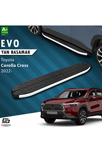 Toyota Corolla Cross Evo Aluminyum Yan Basamak 183 Cm 2022 Üzeri TO-CO1-YBS-EV-AL-183