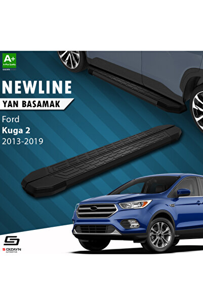 Ford Kuga 2 NewLine Siyah Yan Basamak 183 Cm 2013-2019 A+ Kalite FO-KG2-YBS-NW-SA-183