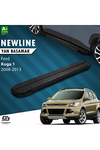 Ford Kuga 1 NewLine Siyah Yan Basamak 183 Cm 2008-2012 A+ Kalite FO-KG1-YBS-NW-SA-183