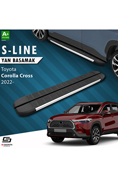 Toyota Corolla Cross S-Line Aluminyum Yan Basamak 183 Cm 2022 Üzeri TO-CO1-YBS-SL-AL-183