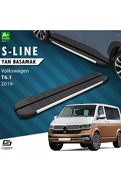 VW Transporter T6.1 Kısa Şase S-Line Aluminyum Yan Basamak 213 Cm 2019-2025 A+ Kalite VW-TT61-KS-YBS