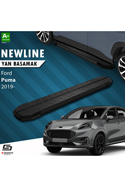 Ford Puma NewLine Siyah Yan Basamak 173 Cm 2019 Üzeri A+ Kalite FO-PM1-YBS-NW-SA-173-E