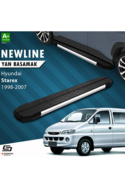 Hyundai H-1 Starex NewLine Krom Yan Basamak 193 Cm 1998-2007 A+ Kalite HY-ST1-YBS-NW-KA-193