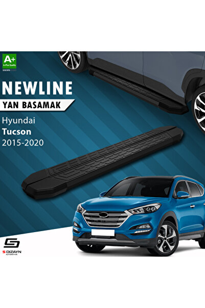 Hyundai Tucson 3 NewLine Siyah Yan Basamak 173 Cm 2015-2020 A+ Kalite HY-TU3-YBS-NW-SA-173