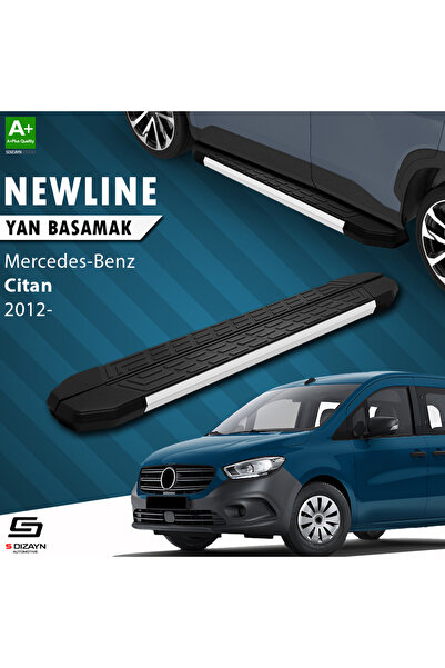 Mercedes Citan NewLine Aluminyum Yan Basamak 193 Cm 2012-2021 A+ Kalite MR-CT1-YBS-NW-AL-193