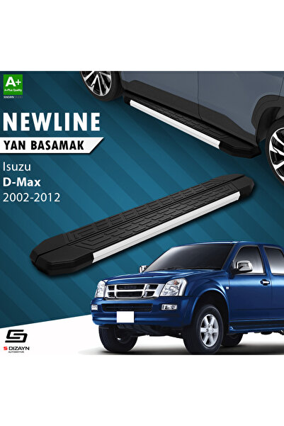 Isuzu D-Max NewLine Aluminyum Yan Basamak 203 Cm 2002-2012 A+ Kalite IS-DM1-YBS-NW-AL-203-E