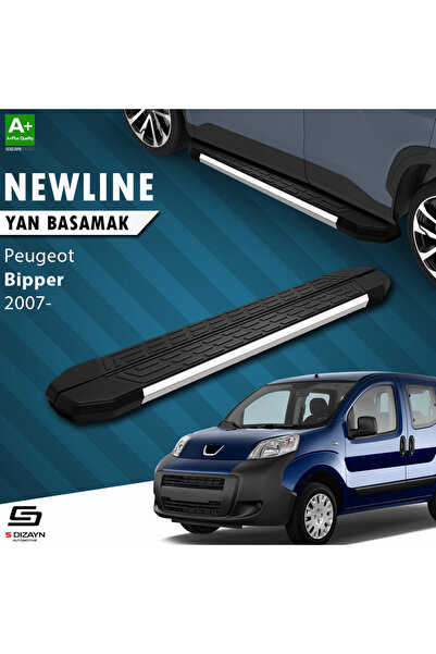 Peugeot Bipper NewLine Krom Yan Basamak 173 Cm 2007-2017 A+ Kalite PE-BP1-YBS-NW-KA-173