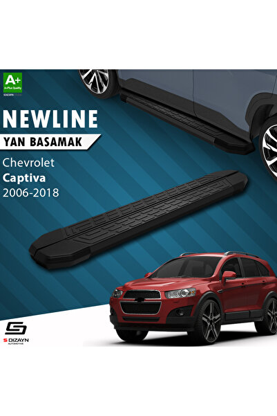 Chevrolet Captiva NewLine Siyah Yan Basamak 183 Cm 2006-2018 A+ Kalite CH-CT1-YBS-NW-SA-183