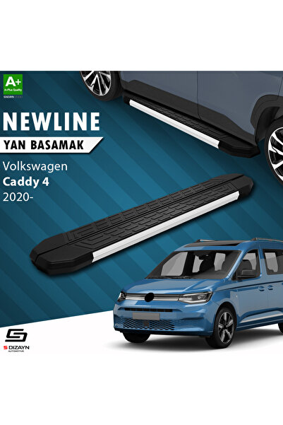 VW Caddy 4 NewLine Aluminyum Yan Basamak 193 Cm 2020 Üzeri A+ Kalite VW-CD4-YBS-NW-AL-193