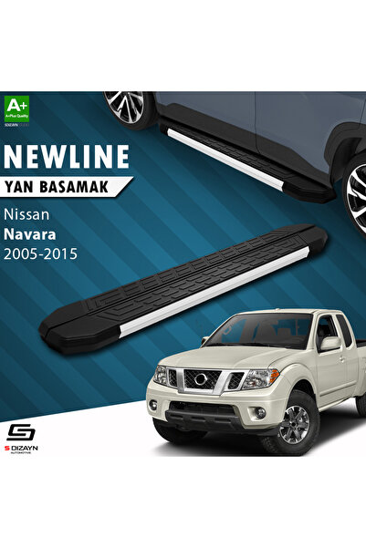 Nissan Navara 2 NewLine Aluminyum Yan Basamak 203 Cm 2005-2015 A+ Kalite NI-NV2-YBS-NW-AL-203-E