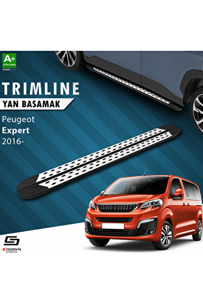S-dizayn Peugeot Expert 3 Uzun Şase Trimline Gri Yan Basamak 248 Cm 2016 Üzeri Pe-ex3-ustr-gr-248