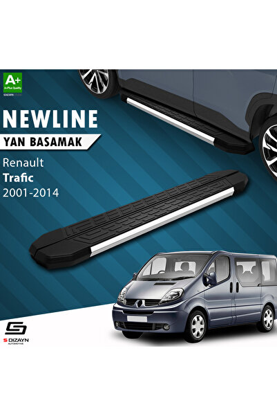 S-dizayn Renault Trafic 2 Uzun Şase Newline Krom Yan Basamak 269 Cm 2001-2014 A Kalite
