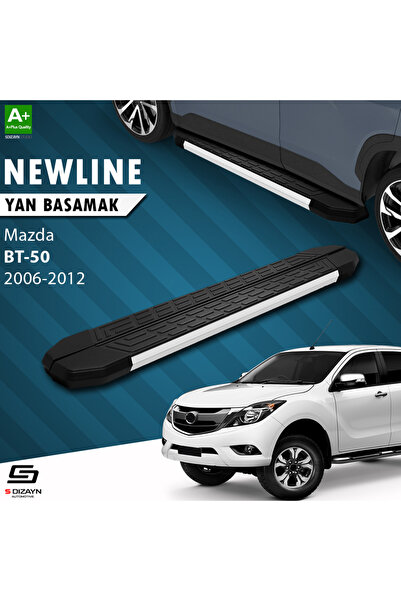 Mazda BT-50 Pick-Up NewLine Aluminyum Yan Basamak 193 Cm 2006-2012 A+ Kalite MZ-BT1-YBS-NW-AL-193-E