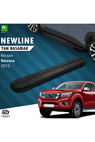 Nissan Navara 3 NewLine Siyah Yan Basamak 203 Cm 2015 Üzeri A+ Kalite NI-NV3-YBS-NW-SA-203-E