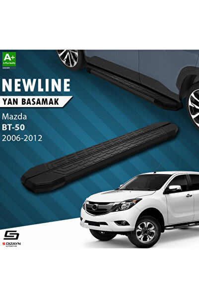 Mazda BT-50 Pick-Up NewLine Siyah Yan Basamak 193 Cm 2006-2012 A+ Kalite MZ-BT1-YBS-NW-SA-193-E