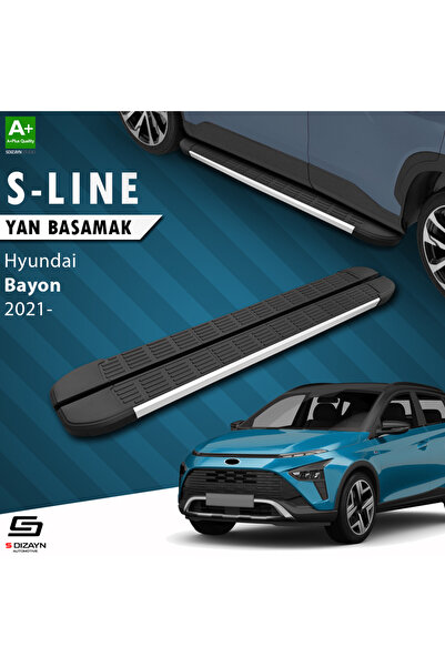 Hyundai Bayon S-Line Aluminyum Yan Basamak 173 Cm 2021 Üzeri A+ Kalite HY-BY1-YBS-SL-AL-173