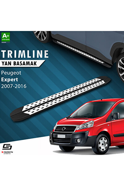 S-Dizayn Peugeot Expert 2 Kısa Şase TrimLine Gri Yan Basamak 220 Cm 2007-2016 PE-EX2-KS-YBS-TR-GR-22