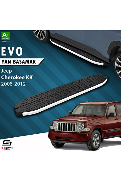 Jeep Cherokee KK Evo Aluminyum Yan Basamak 153 Cm 2008-2012 JE-KK1-YBS-EV-AL-153-E